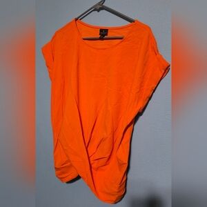 Worthington XXL NWOT Orange Women's Short Sleeve Scoop Neck Top